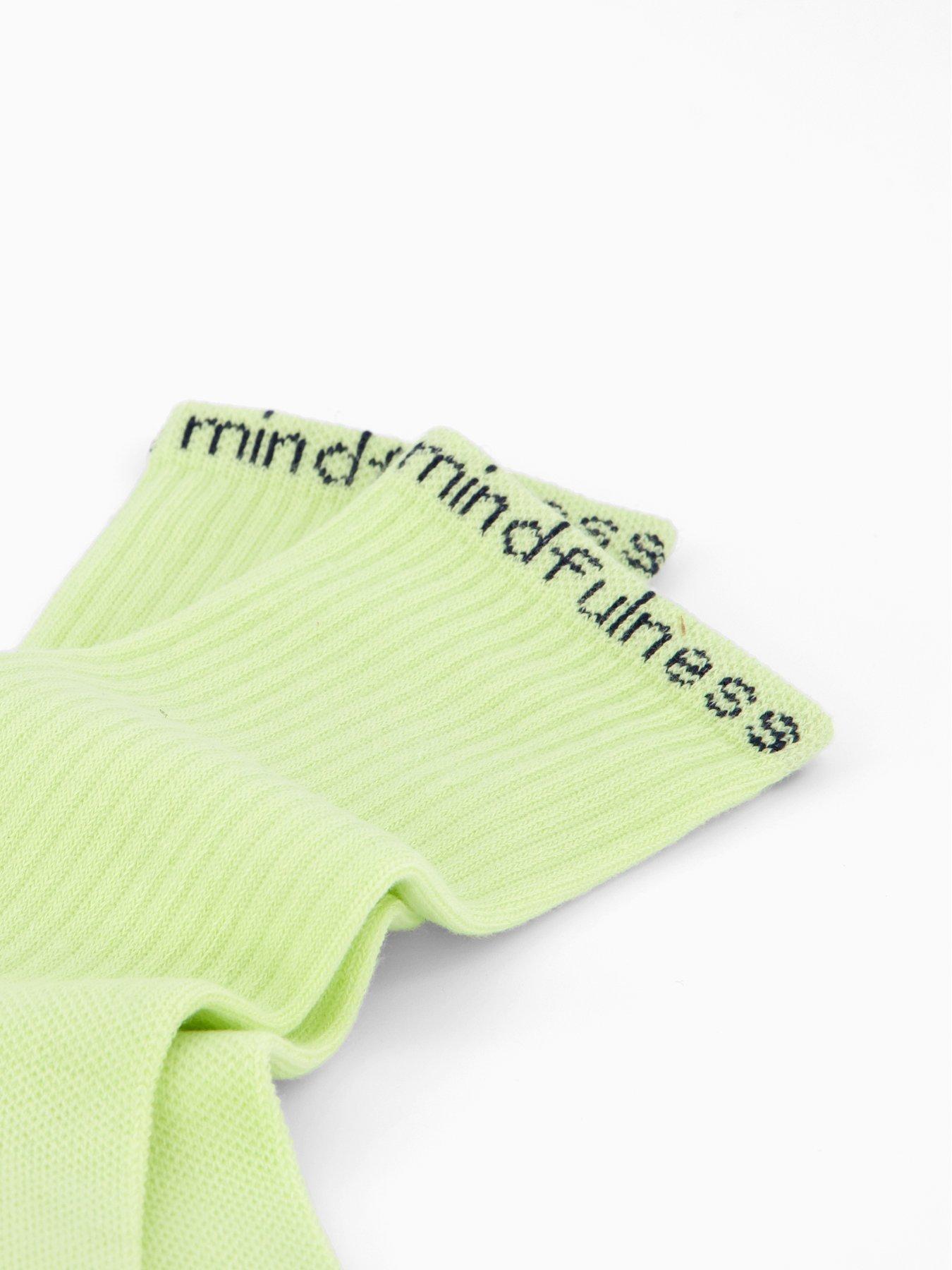 Image 3 of 4 of Girlfriend Collective Womens Training Mindfulness Crew Socks - Yellow