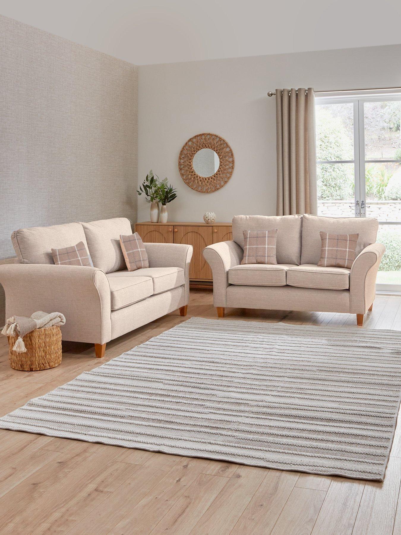 Very Home Alsop 3 + 2 Seater Fabric Sofa Set (Buy  &  SAVE!) - Made in the UK
