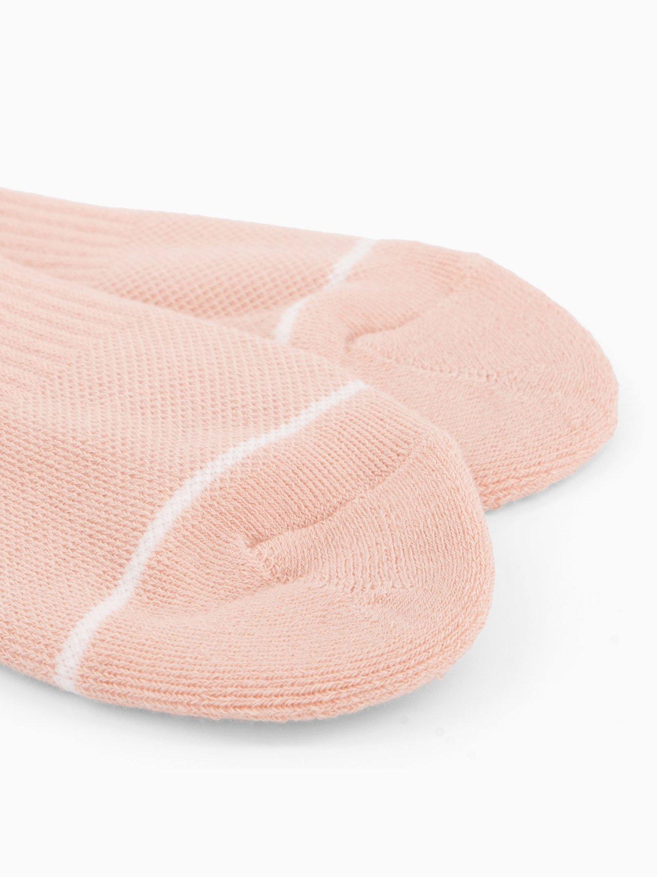 Image 3 of 3 of Girlfriend Collective Womens Training Please Recycle Crew Socks - Pink
