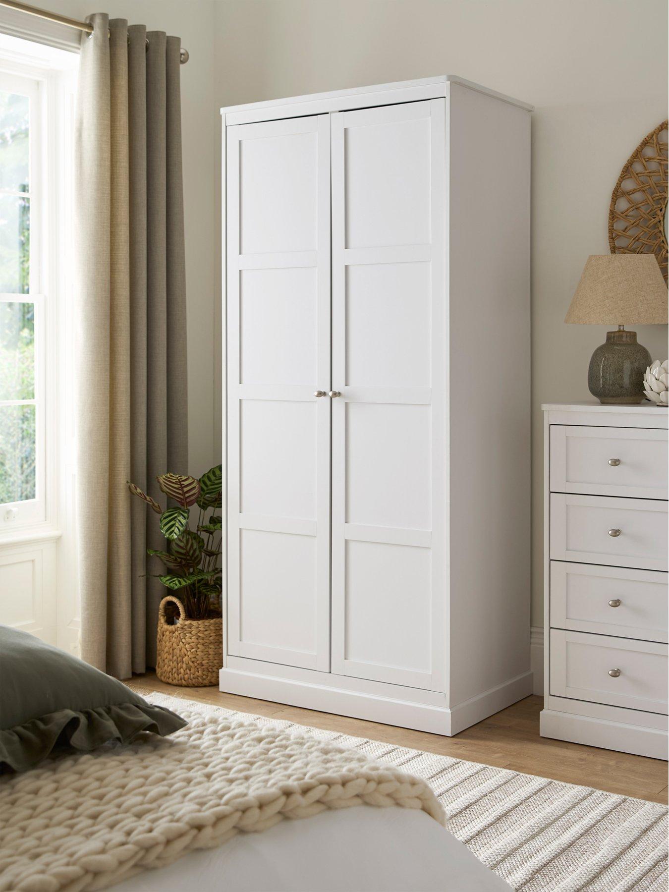 Image 1 of 6 of Very Home Darcy 2 Door Wardrobe - White - FSC&reg; Certified