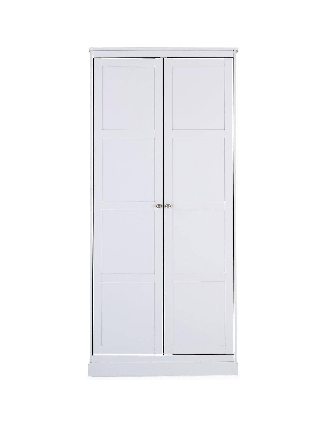 Image 2 of 6 of Very Home Darcy 2 Door Wardrobe - White - FSC&reg; Certified