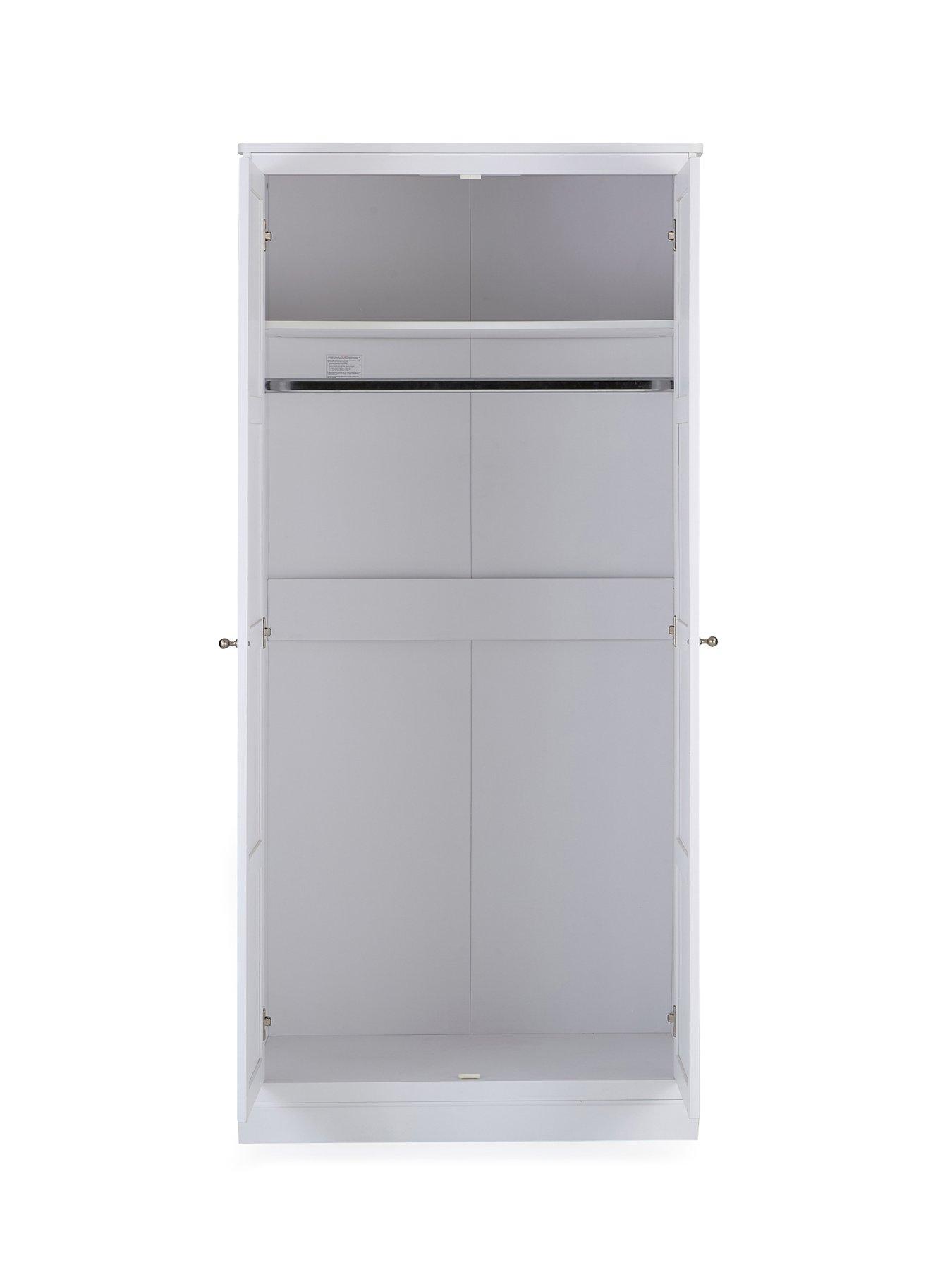 Image 4 of 6 of Very Home Darcy 2 Door Wardrobe - White - FSC&reg; Certified