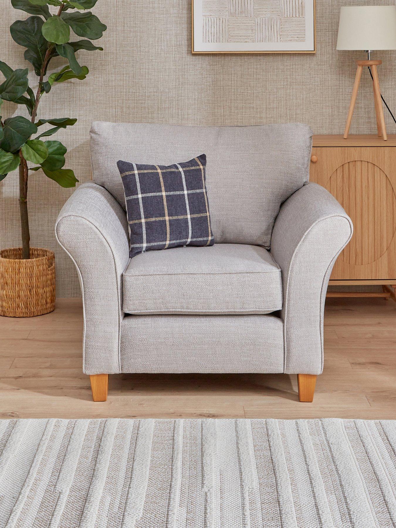 Very Home Alsop Fabric Armchair - Made in the UK