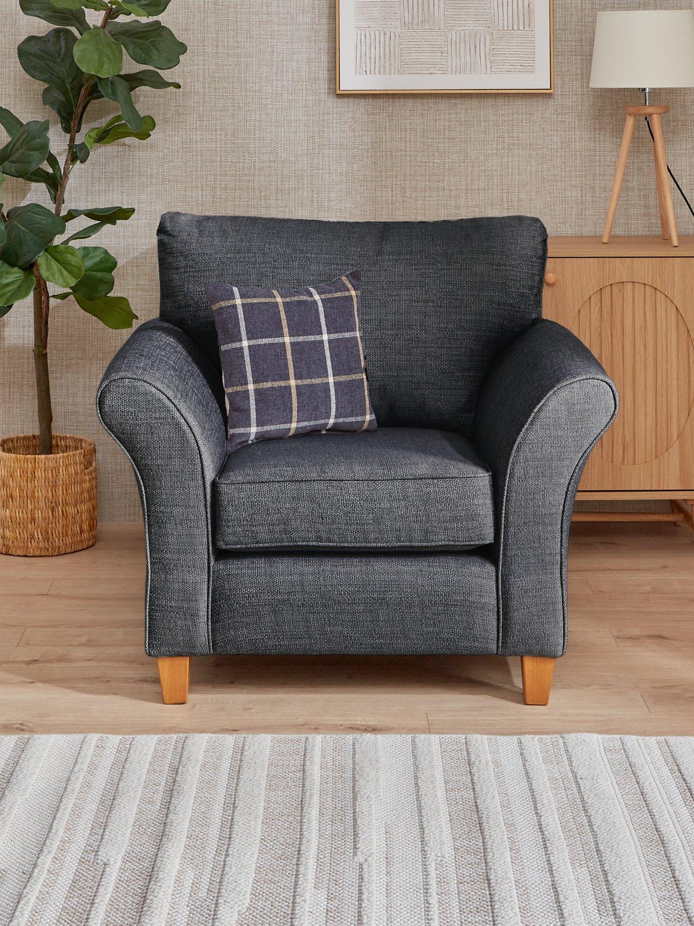 Very Home Alsop Fabric Armchair - Made in the UK