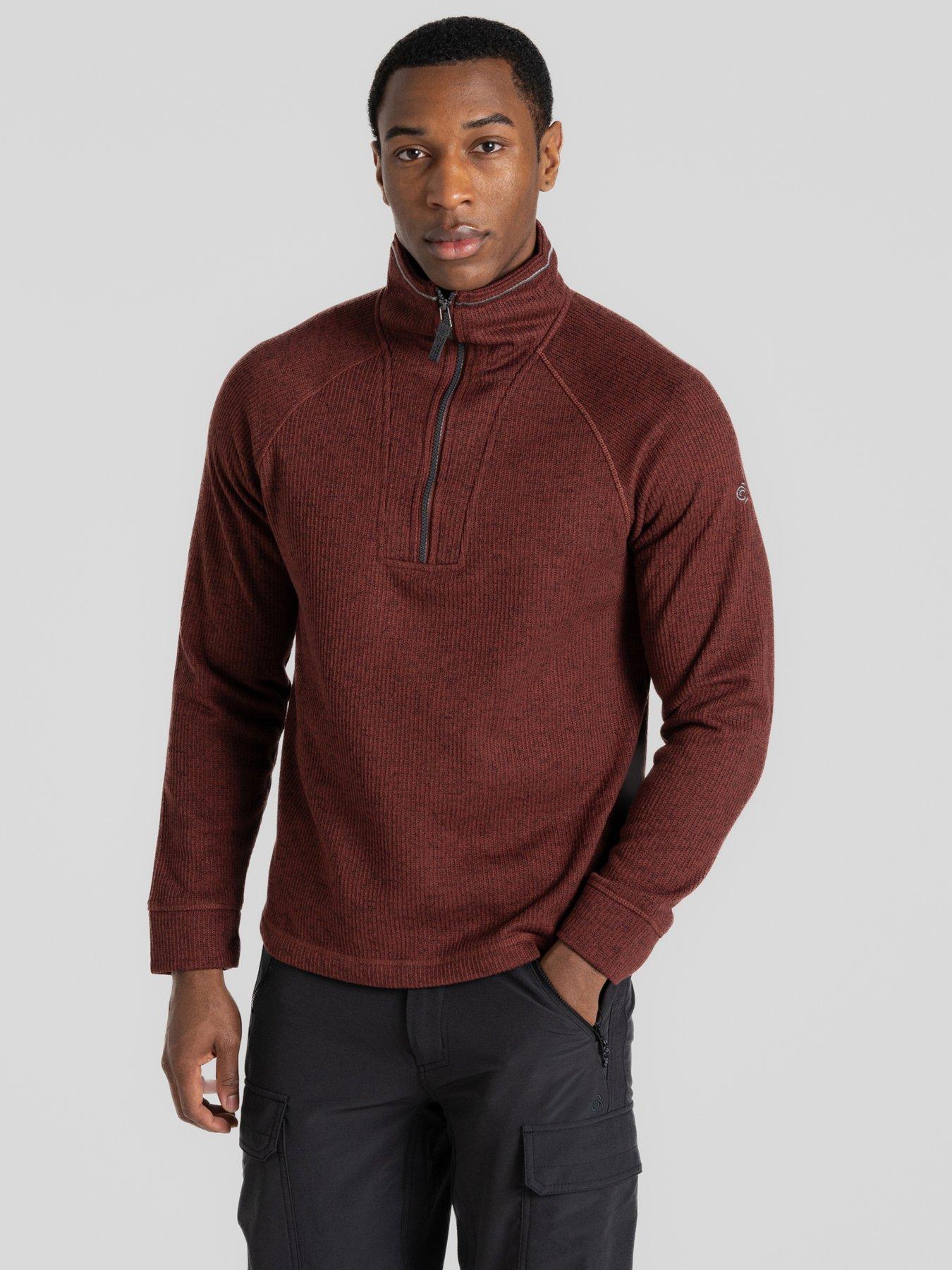 craghoppers-mens-wole-half-zip-red-marl