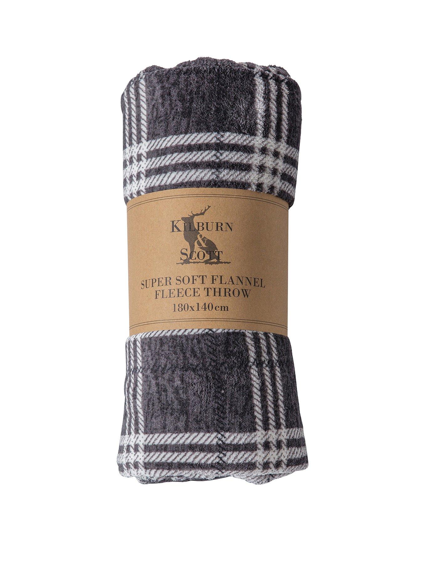 gallery-checkmate-super-soft-flannel-fleece-throw-in-greystillFront