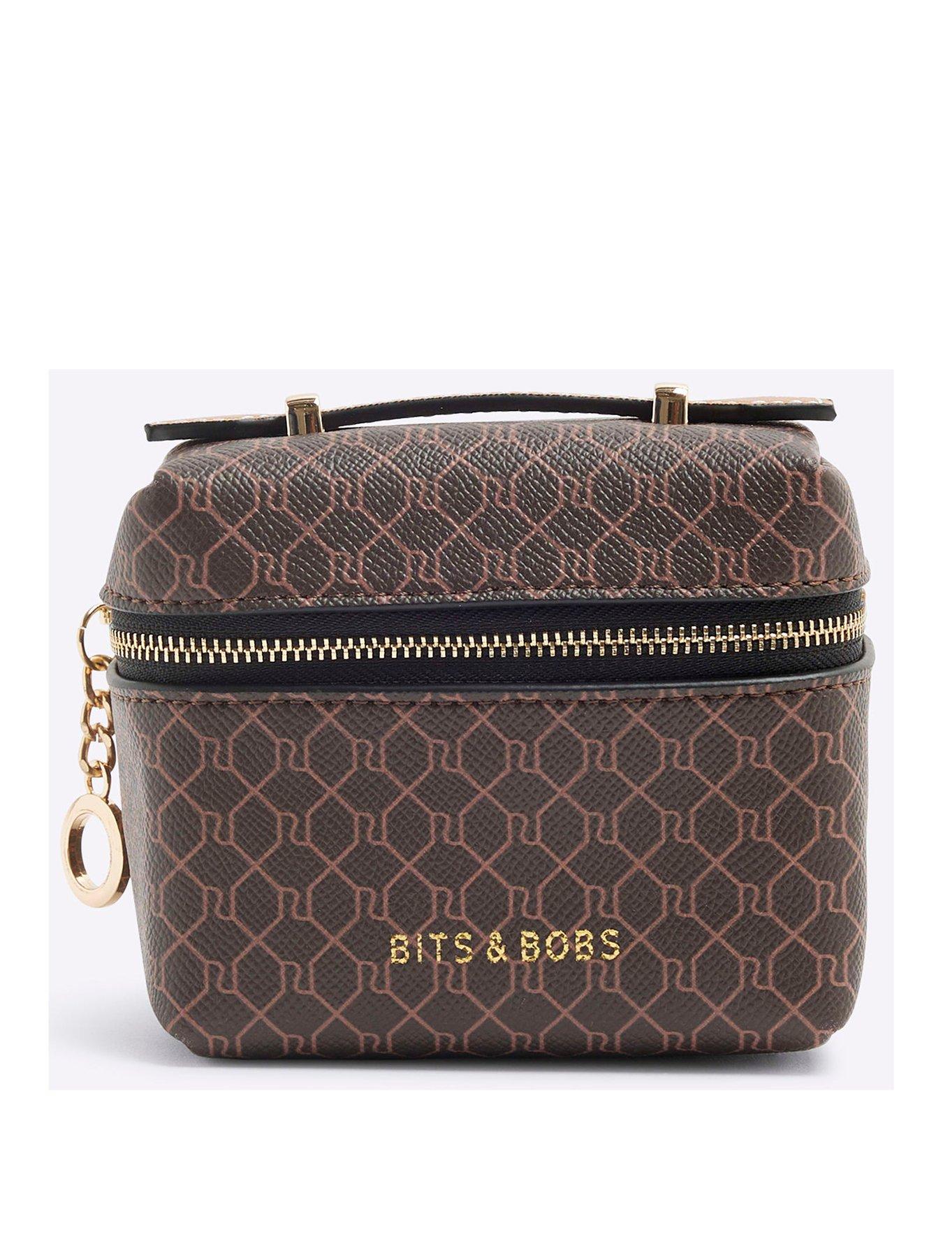 Image 1 of 5 of River Island 5110 MONOGRAM TRVEL BITS AND BOBS BAG