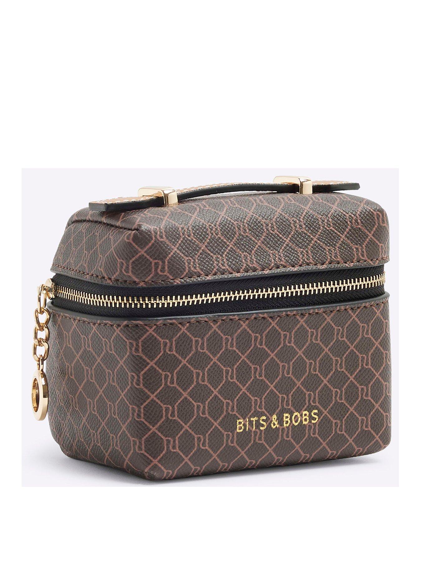 Image 2 of 5 of River Island 5110 MONOGRAM TRVEL BITS AND BOBS BAG