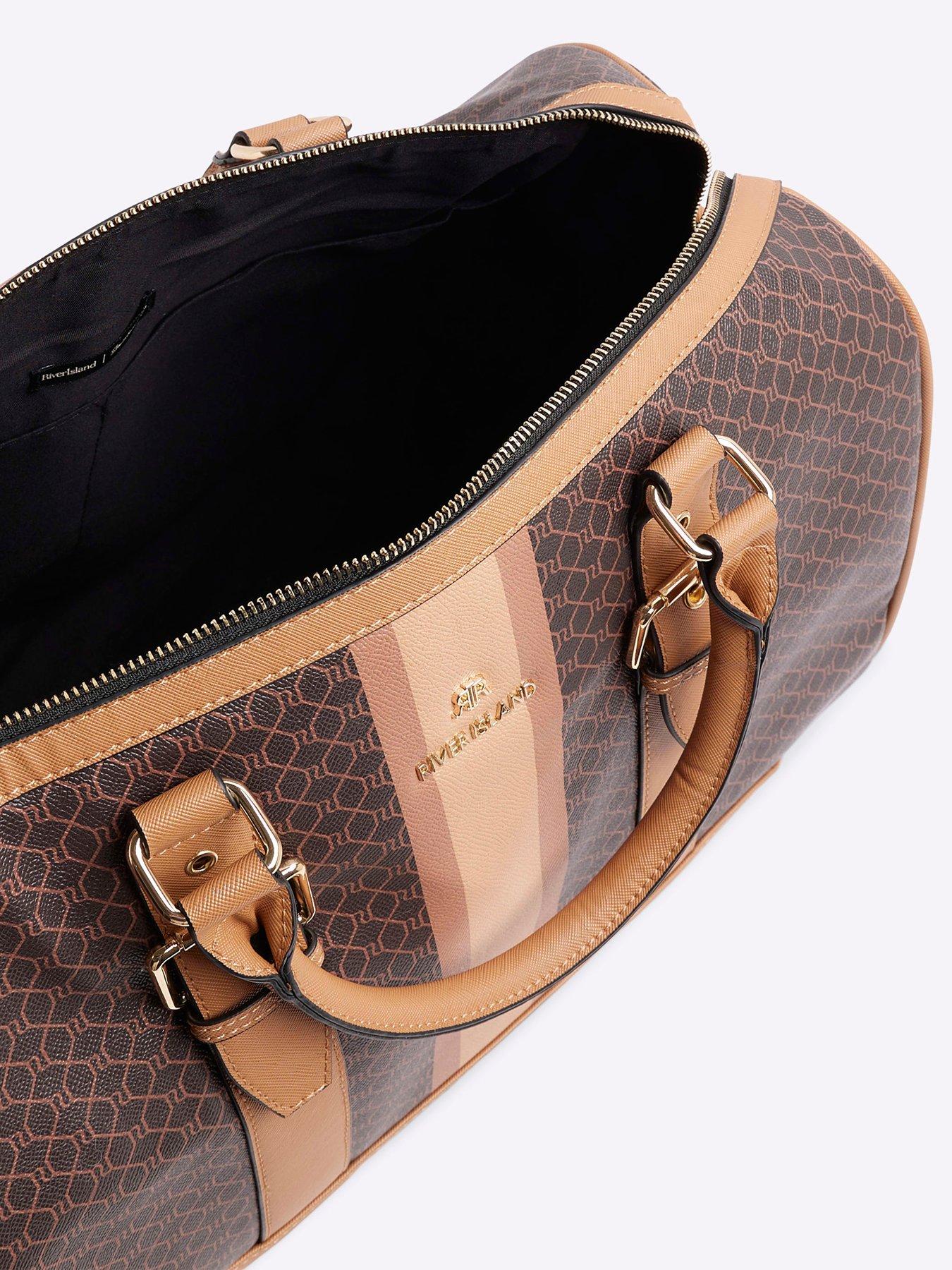 river-island-4045-stripe-monogram-barrel-bagdetail