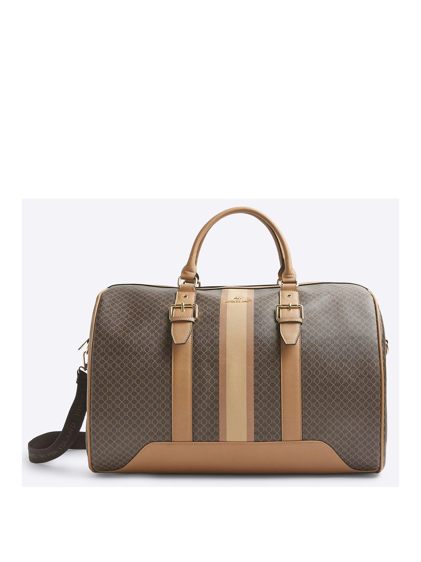 river-island-4046-stripe-monogram-barrel-bag