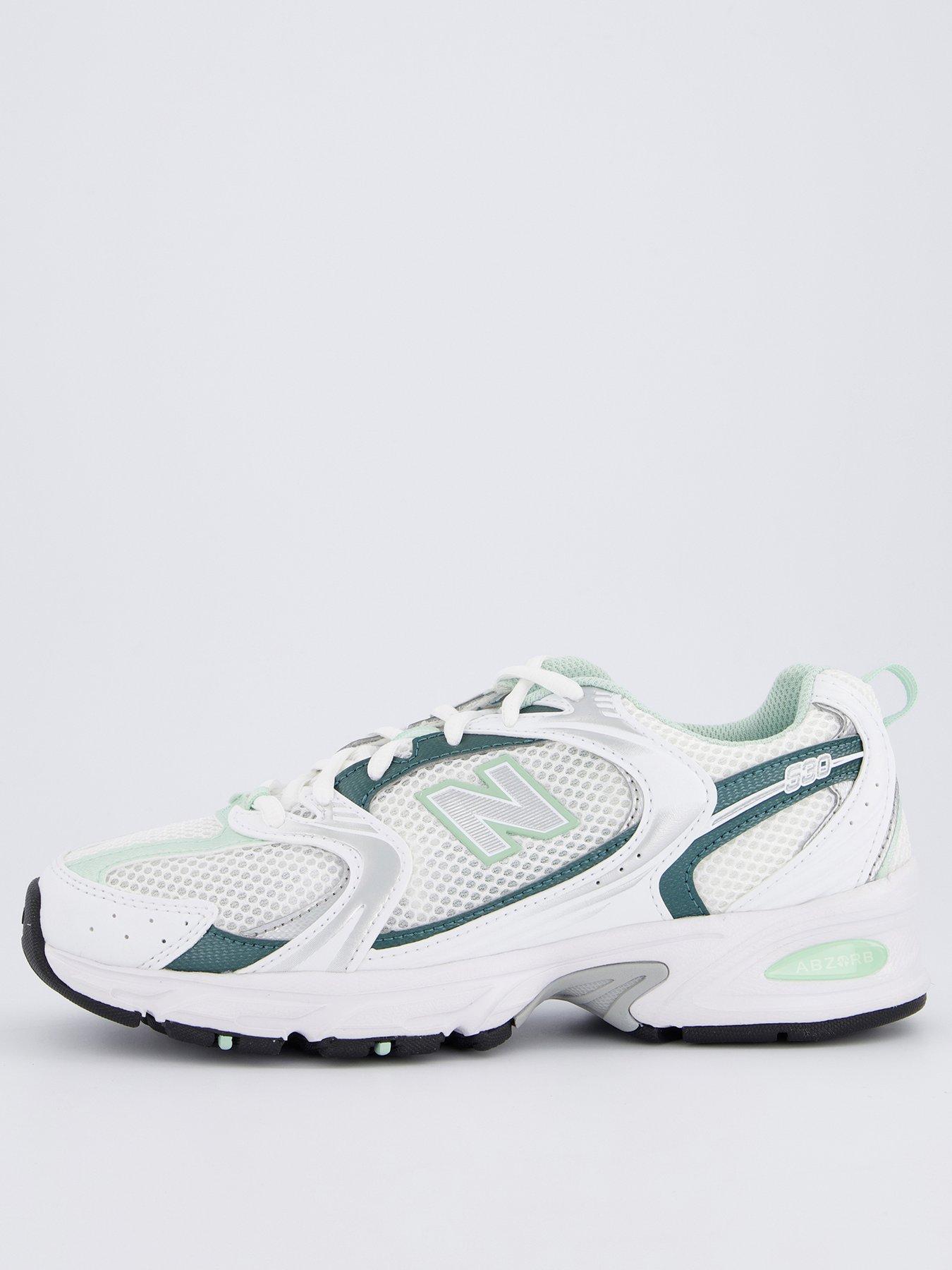 Image of New Balance Unisex 530 Trainers - White/Green