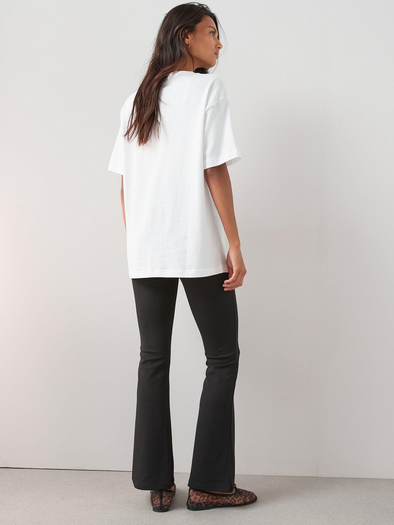 Image 2 of 6 of The Very Collection Essential Oversized T-Shirt - White