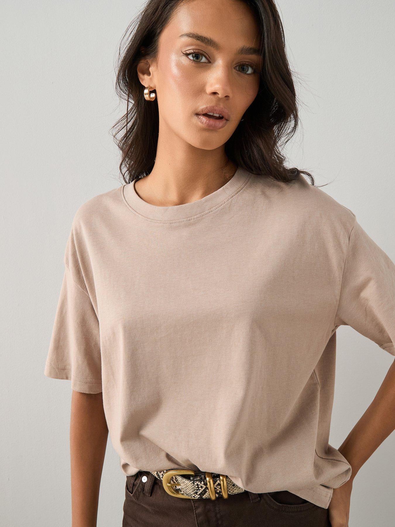the-very-collection-essential-oversized-t-shirt-brown