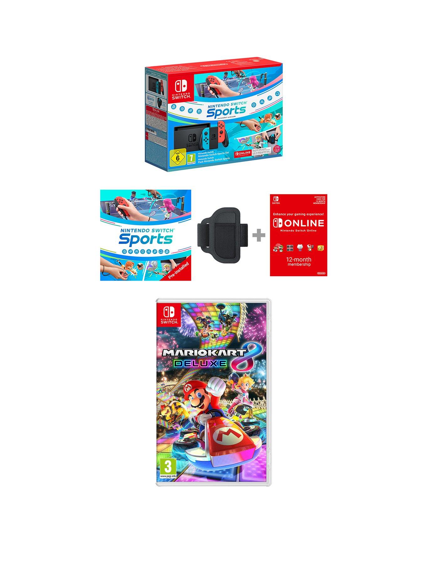 nintendo-switch-neon-console-withnbspswitch-sports-setnbsp-mario-kart-8nbspdeluxenbsp-12-months-nintendo-switch-online