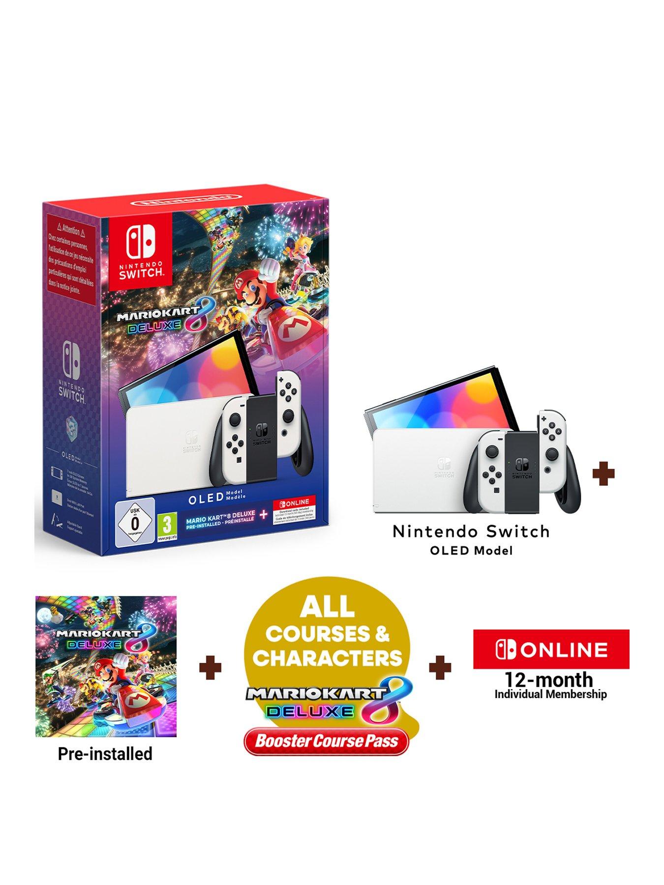 nintendo-switch-oled-nintendo-switch-oled-model-white-mario-kart-8-deluxe-bundle-12-months-nso-amp-mario-kart-8-del-booster-passfront