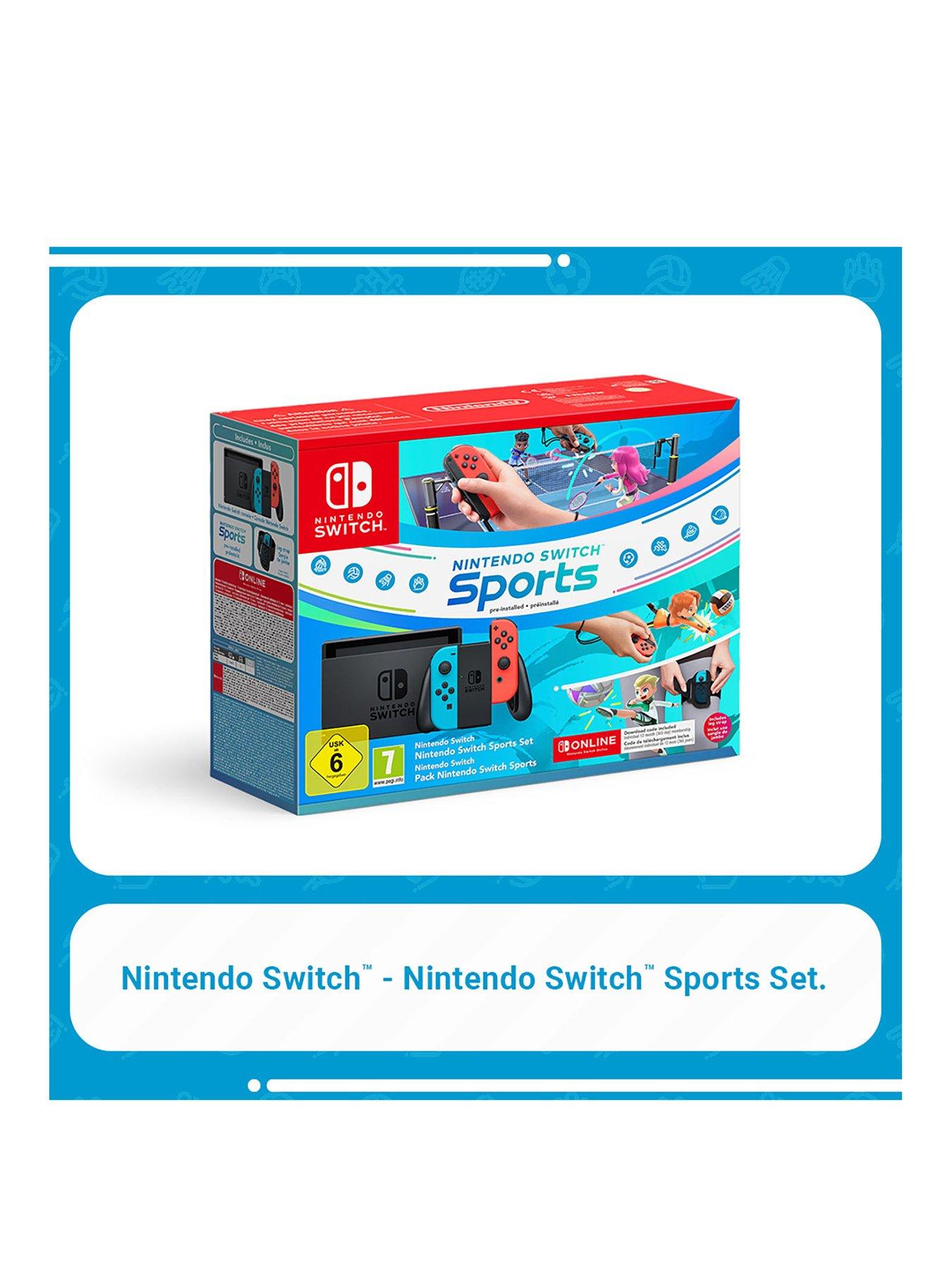Image 2 of 7 of Nintendo Switch Switch HW (Neon Red/Neon Blue) Switch Sports set + 12 Months NSO
