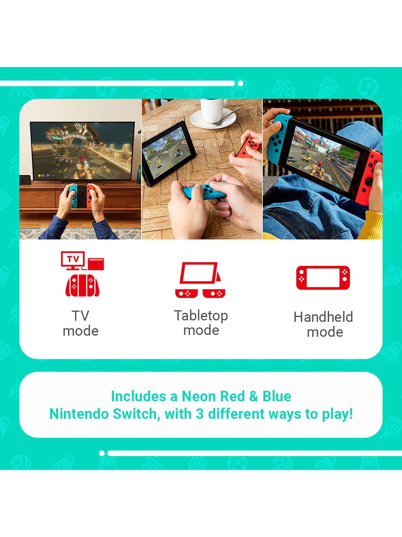 Image 4 of 7 of Nintendo Switch Switch HW (Neon Red/Neon Blue) Switch Sports set + 12 Months NSO