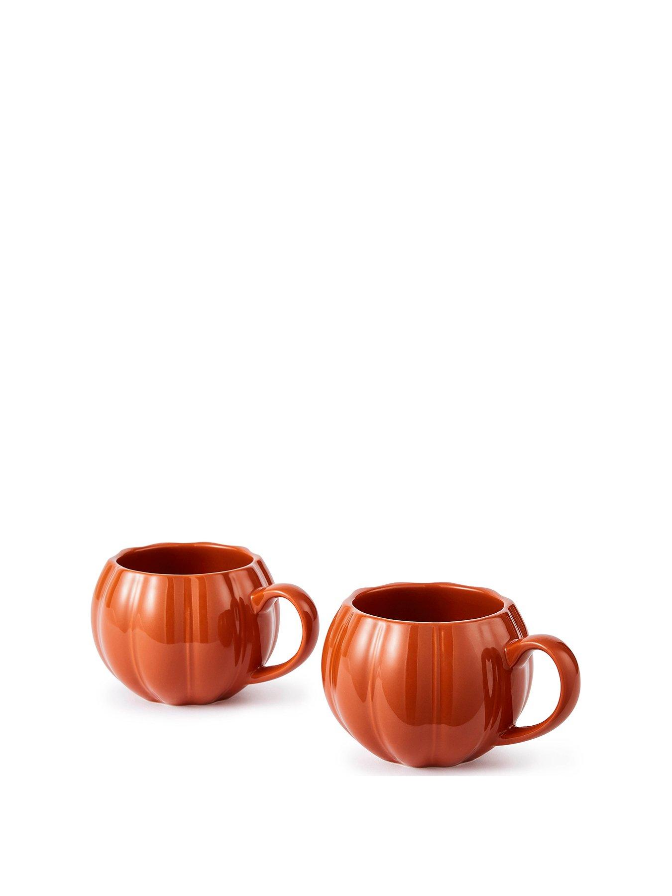 Wade Set of 2 Pumpkin Mugs