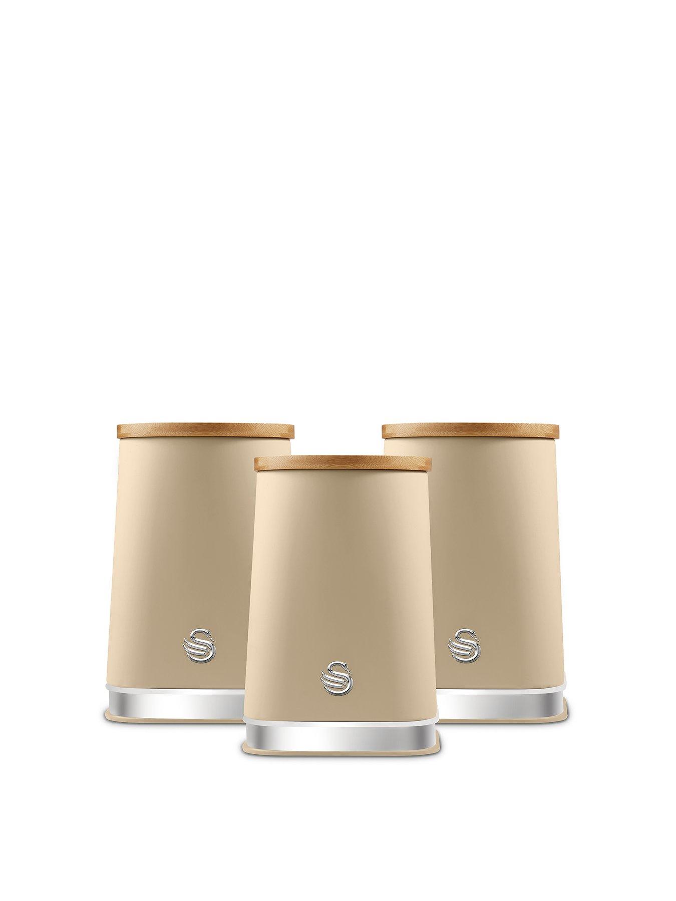 Swan Swan Nordic Set Of 3 Canisters