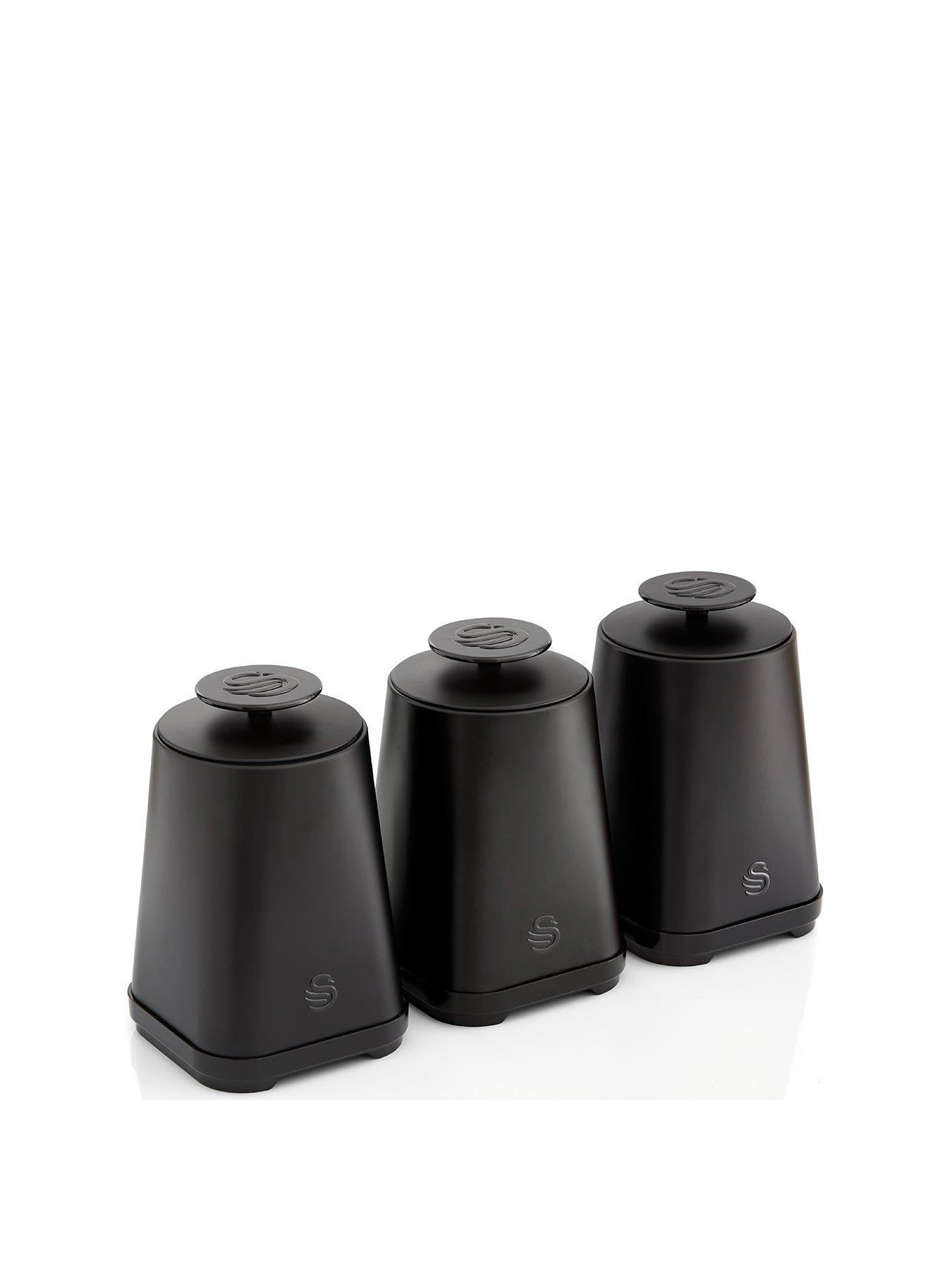 Image 1 of 6 of Swan Stealth&nbsp;Set of 3 Storage Canisters for Coffee/Sugar/Tea