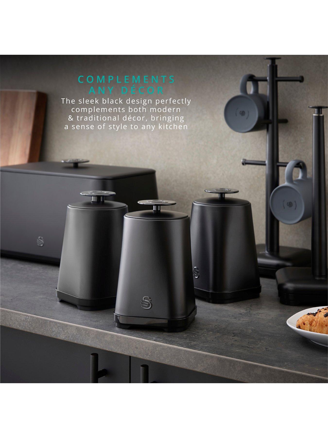 Image 3 of 6 of Swan Stealth&nbsp;Set of 3 Storage Canisters for Coffee/Sugar/Tea