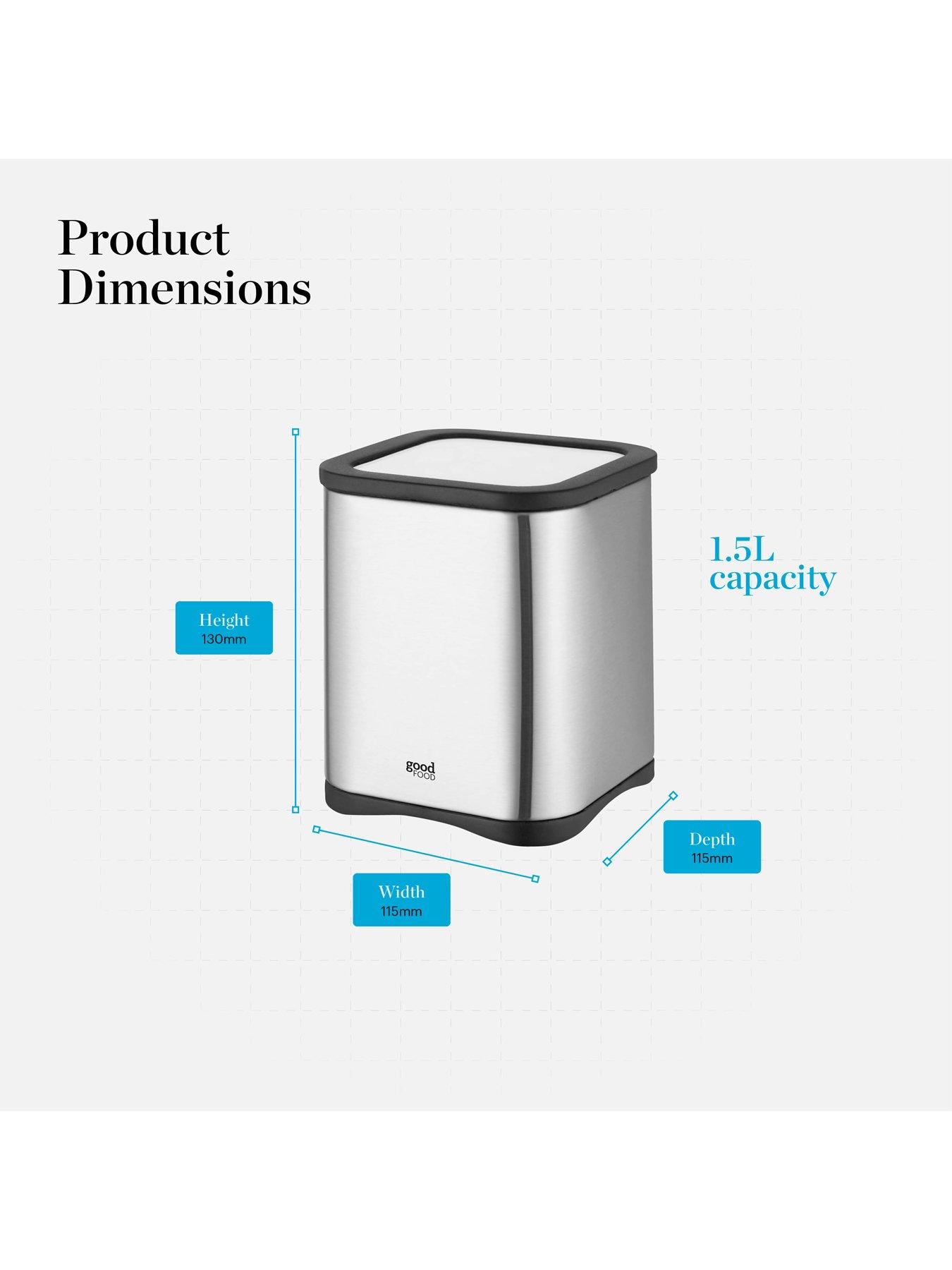 Image 6 of 6 of Good Food by Tower Good Food Set Of 3 Canisters