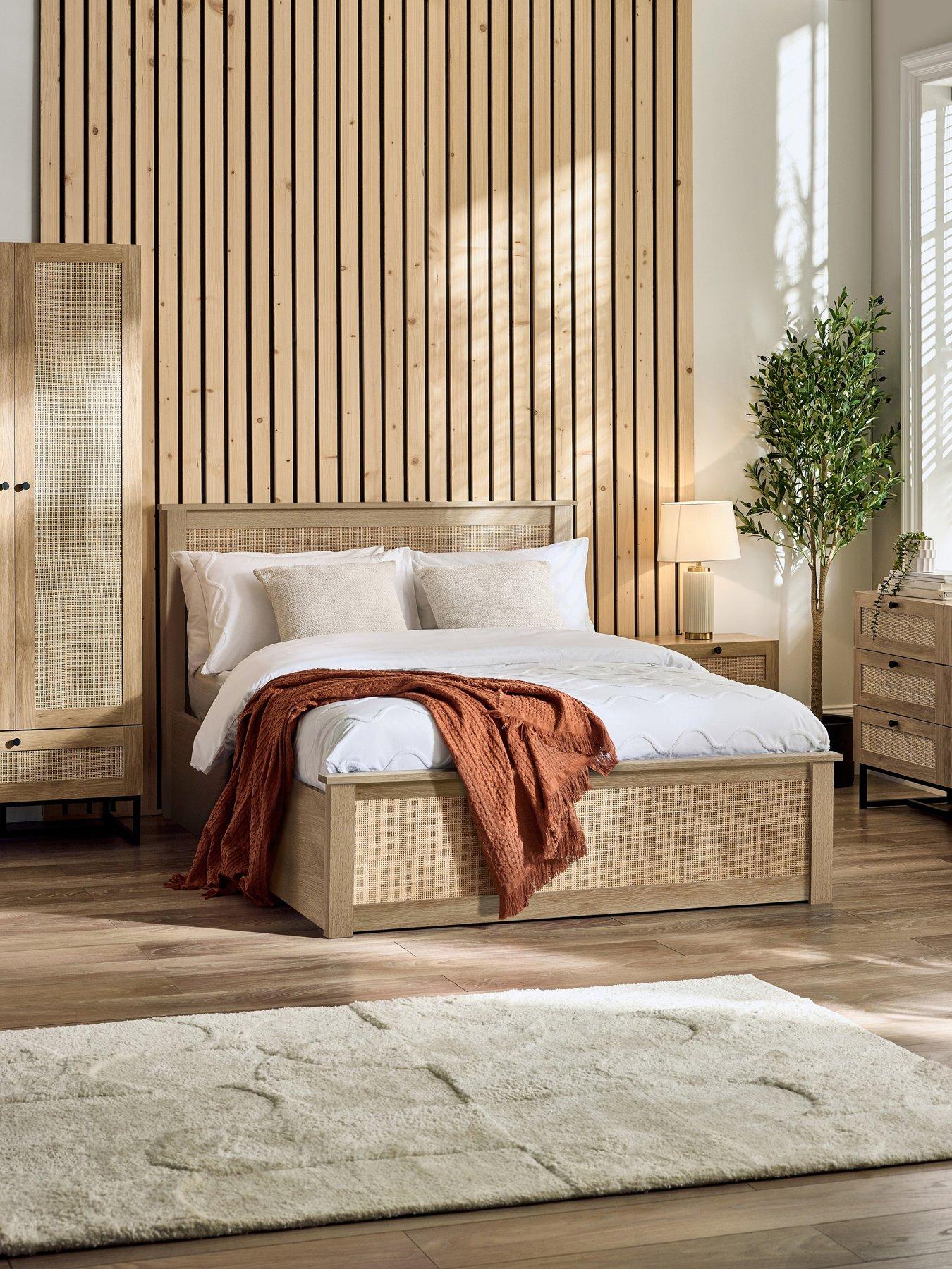 Julian Bowen Padstow Lift Up Ottoman Bed Frame - Oak