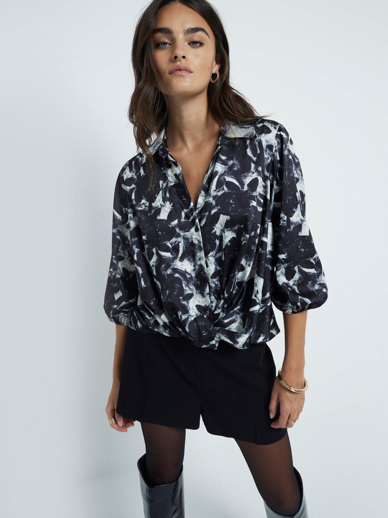 river-island-floral-print-wrap-shirt-black