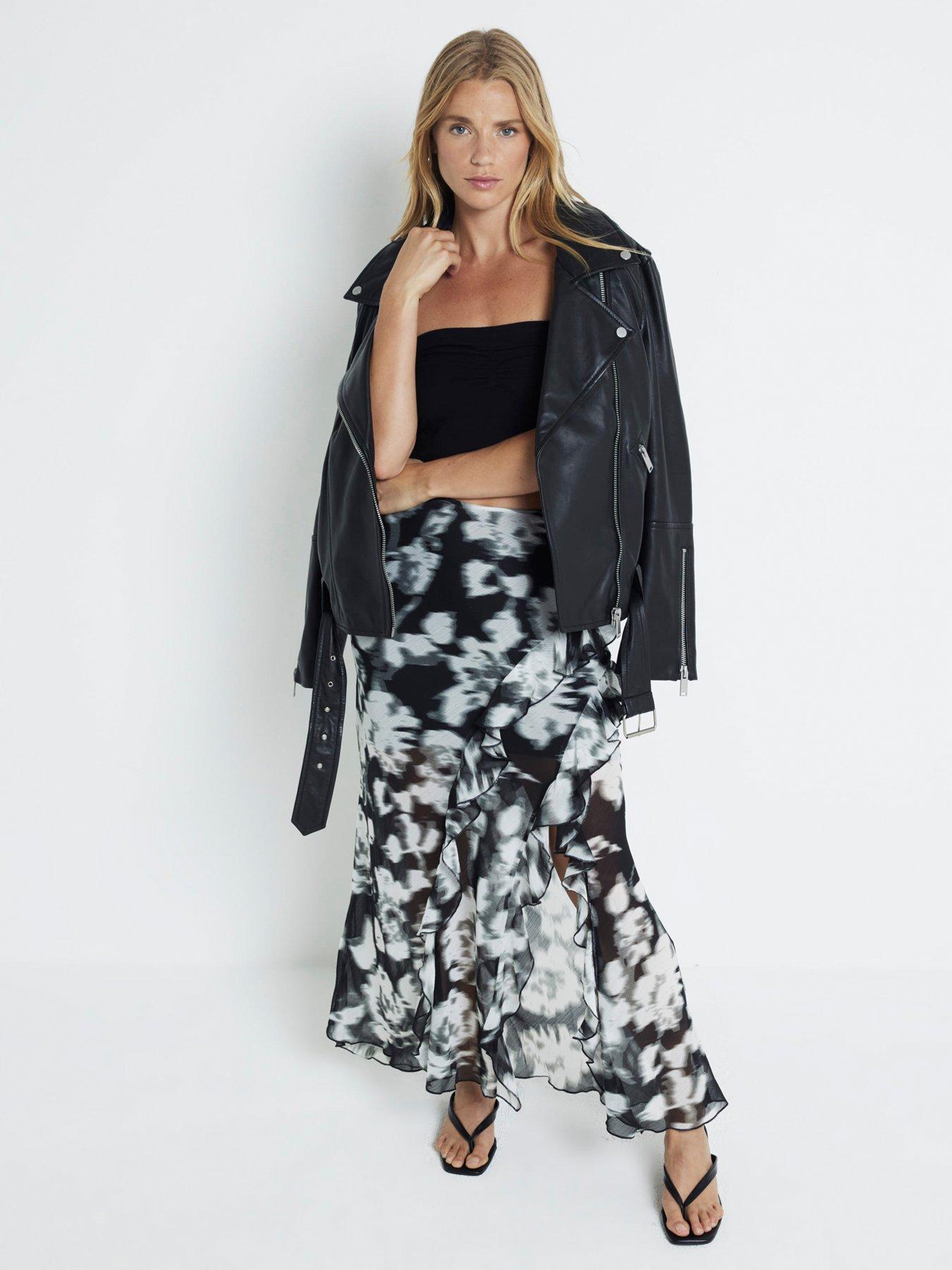 river-island-frill-detail-chiffon-maxi-skirt-black