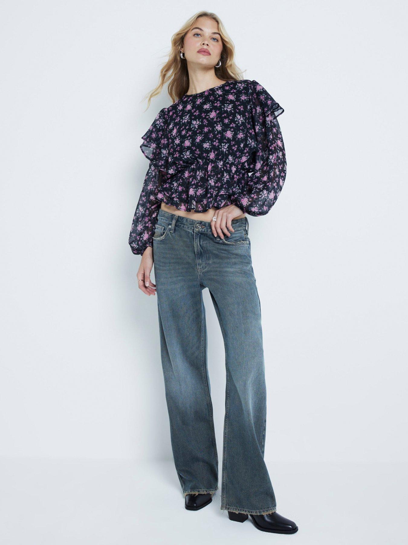 river-island-floral-ruffle-top-blackback