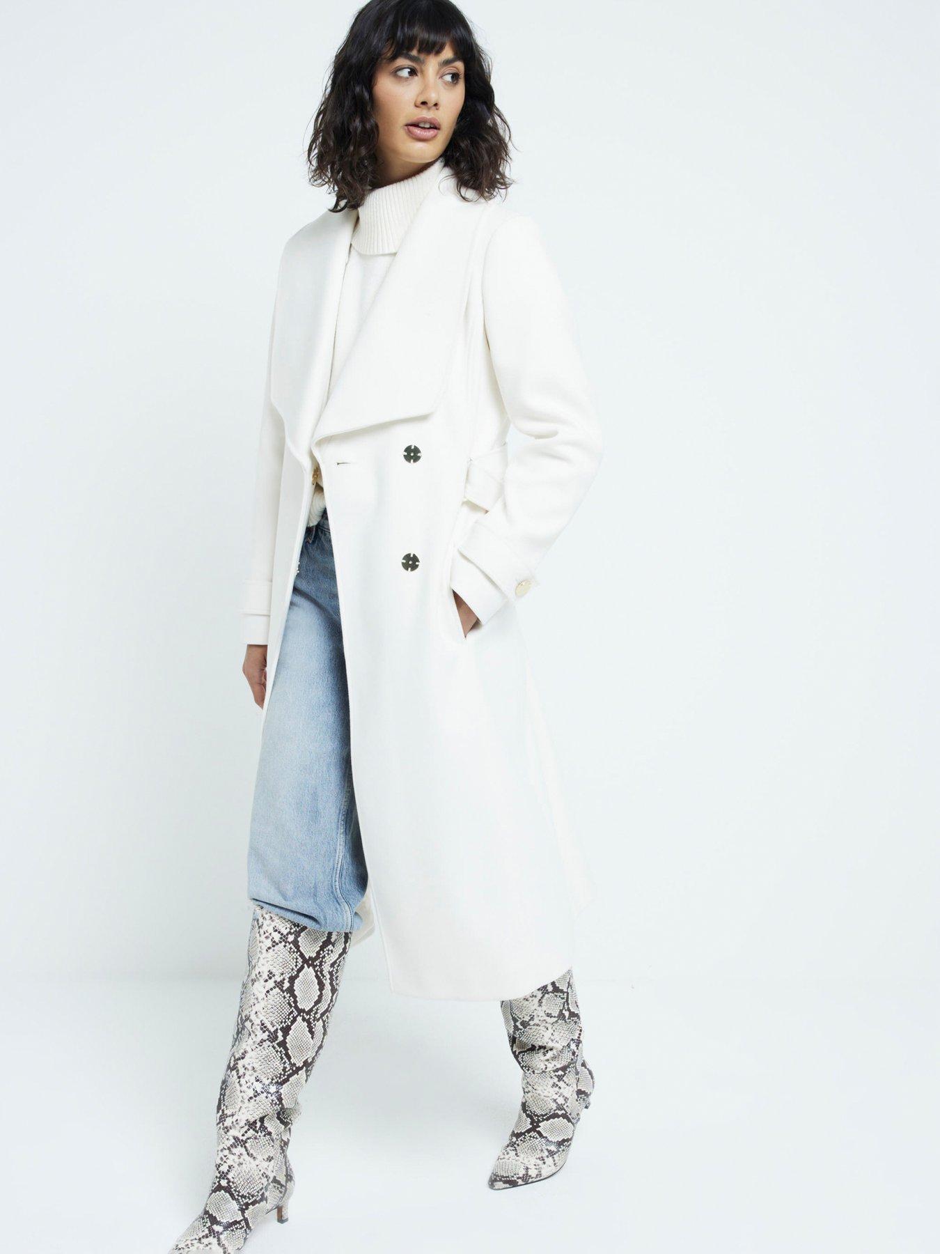 river-island-faux-wool-belted-wrap-coat-cream