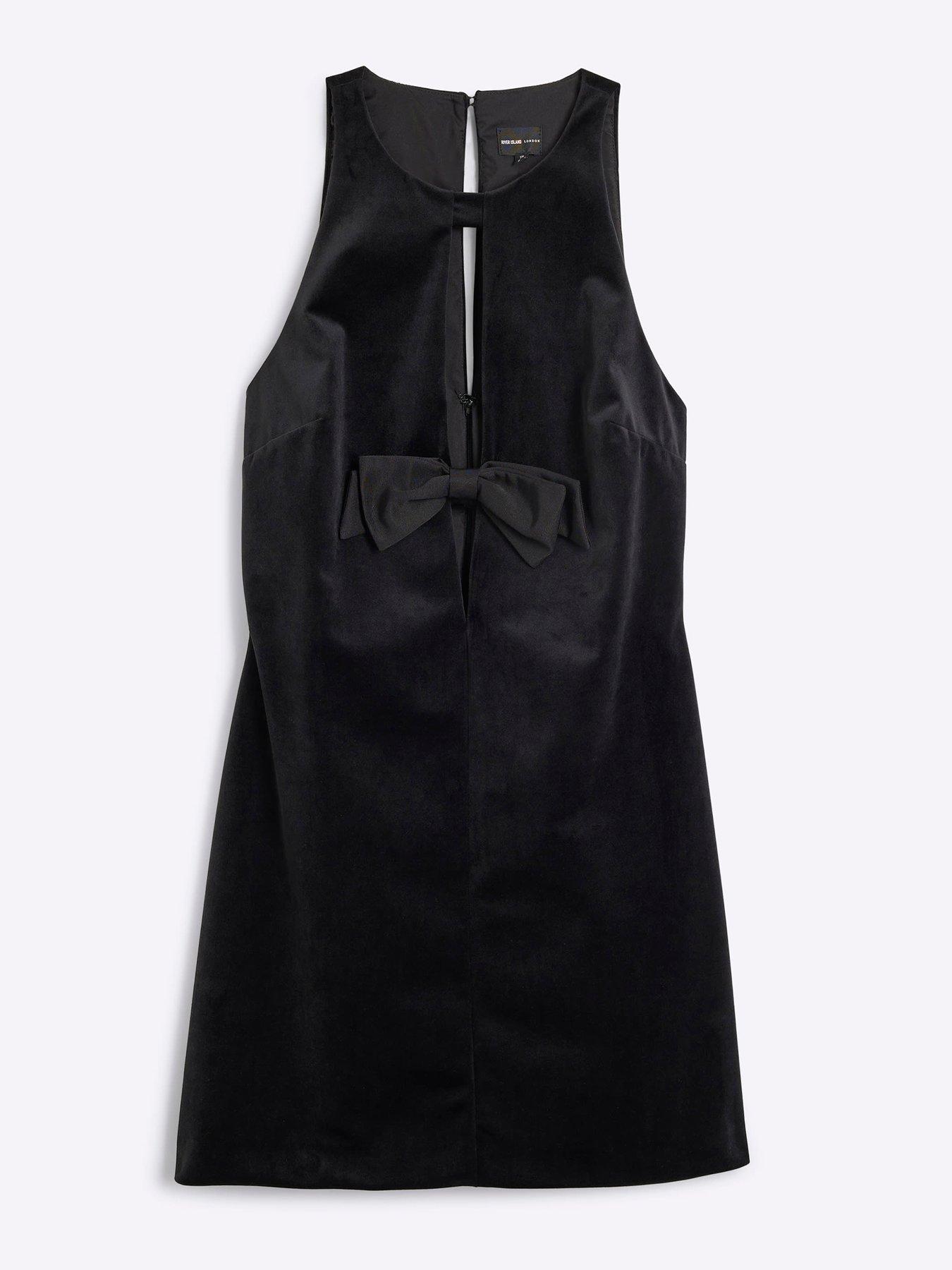 river-island-velvet-bow-shift-dress-blackdetail