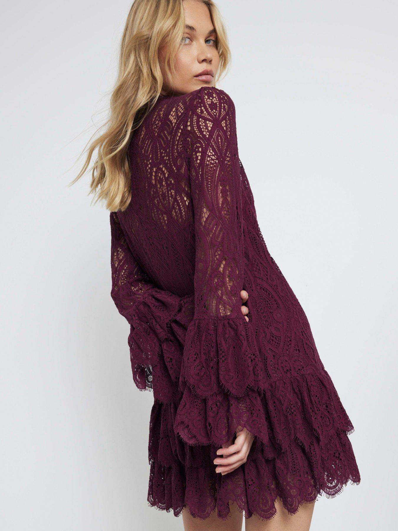 river-island-lace-tiered-shift-dress-dark-redstillFront