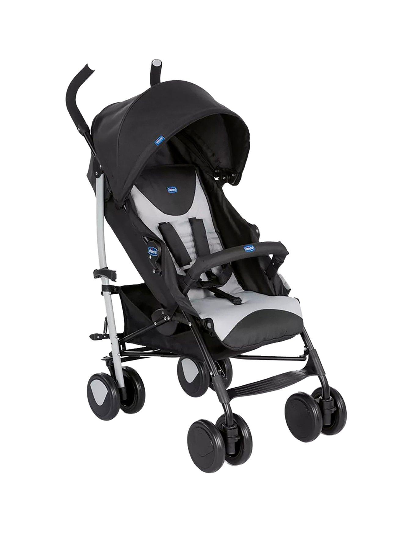 Image of Chicco Echo Complete Pushchair - Stone - with Bumperbar, Comfort Kit & Rain Cover