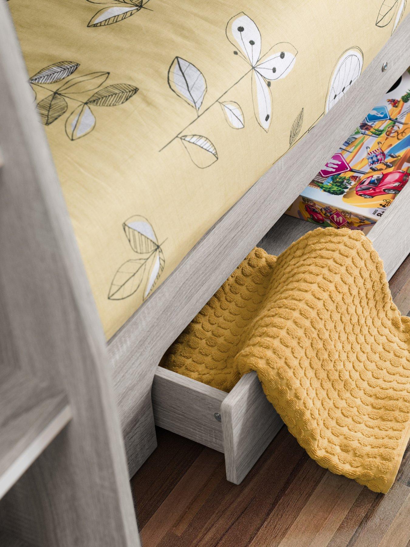 Image 4 of 7 of Julian Bowen Riley Bunk Bed with Spring Mattresses&nbsp;Option - Grey&nbsp;Oak