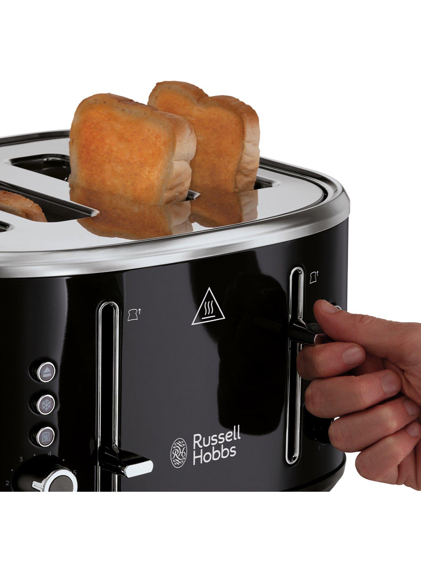 Image 6 of 7 of Russell Hobbs Stylevia Kettle &amp; Toaster Bundle - Black