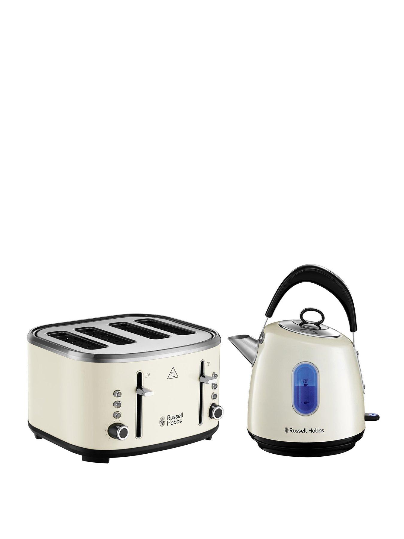 Russell Hobbs Stylevia Kettle & Toaster Bundle - Cream