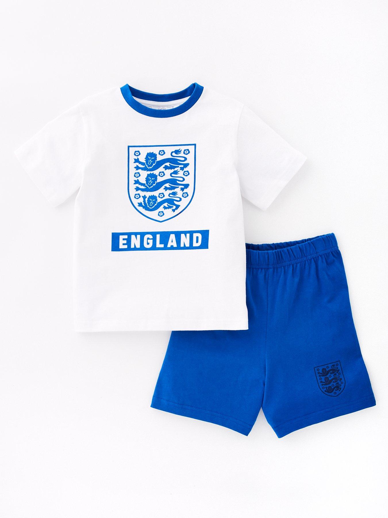 england-football-club-short-pyjama-set-bluewhite