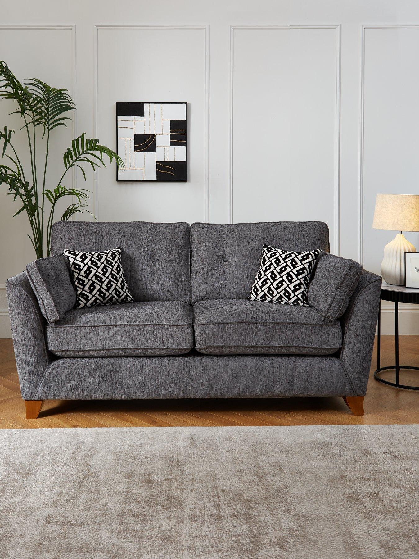 Very Home Cullen 2 Standard Back Fabric Sofa - Made in the UK