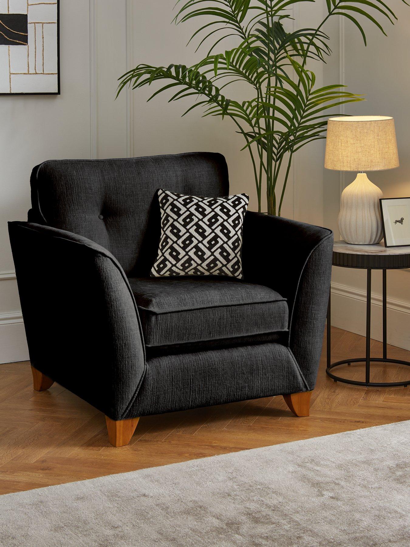 Very Home Cullen Standard Back Fabric Armchair - Made in the UK