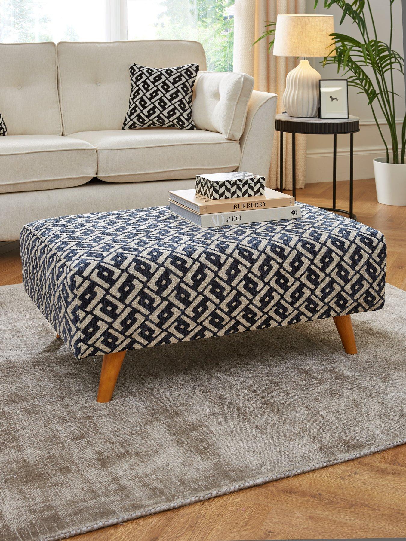 Very Home Cullen Fabric Footstool