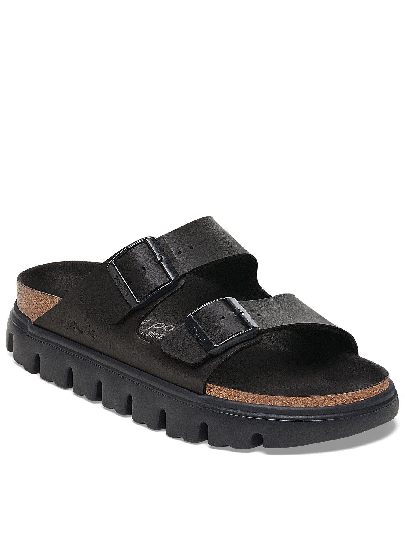 Image of Birkenstock Arizona Chunky Birko-Flor Sandals - Black