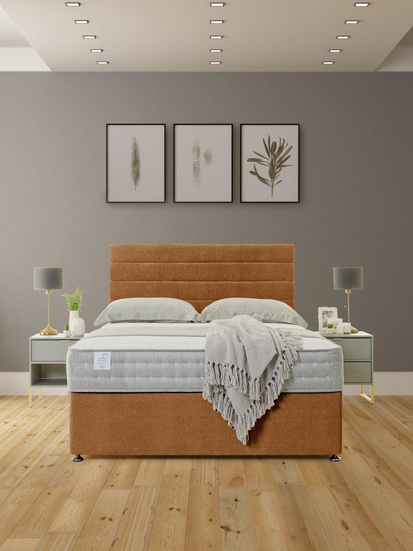 airsprung-coolbliss-1000-pocket-luxury-divan-bed-with-storage-options--headboard-includedfront