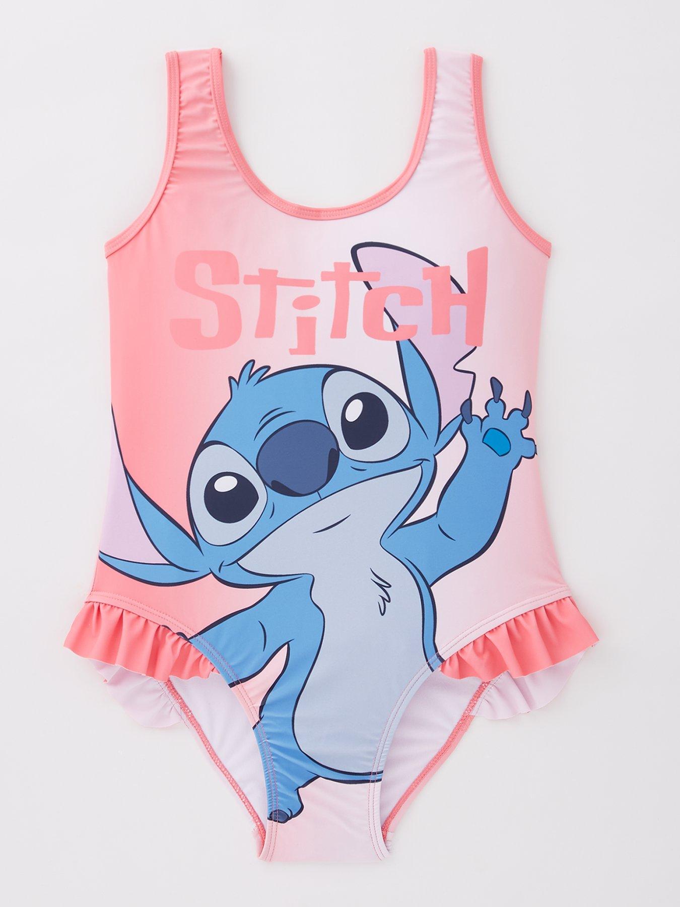 Image of Disney Lilo & Stitch Stitch Swimming Costume - Pink