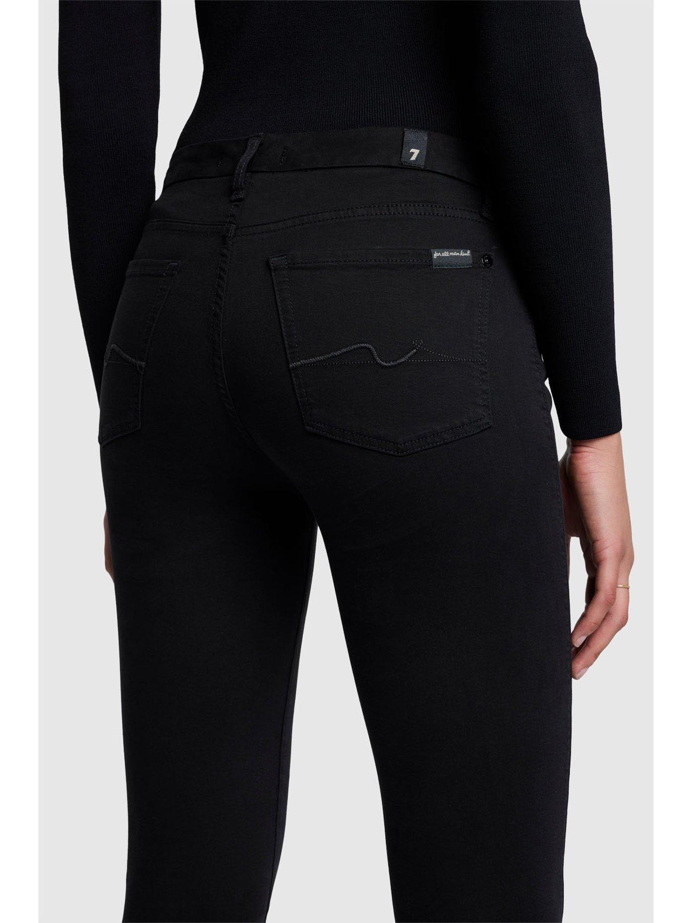 Image 3 of 5 of 7 FOR ALL MANKIND Kimmie Straight Bair Fit Jeans - Black