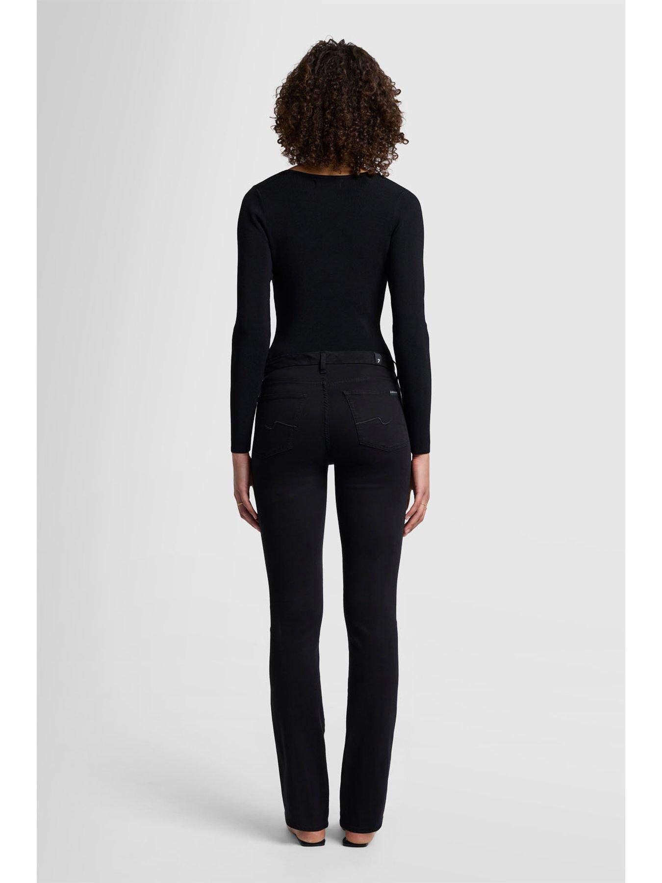 Image 4 of 5 of 7 FOR ALL MANKIND Kimmie Straight Bair Fit Jeans - Black