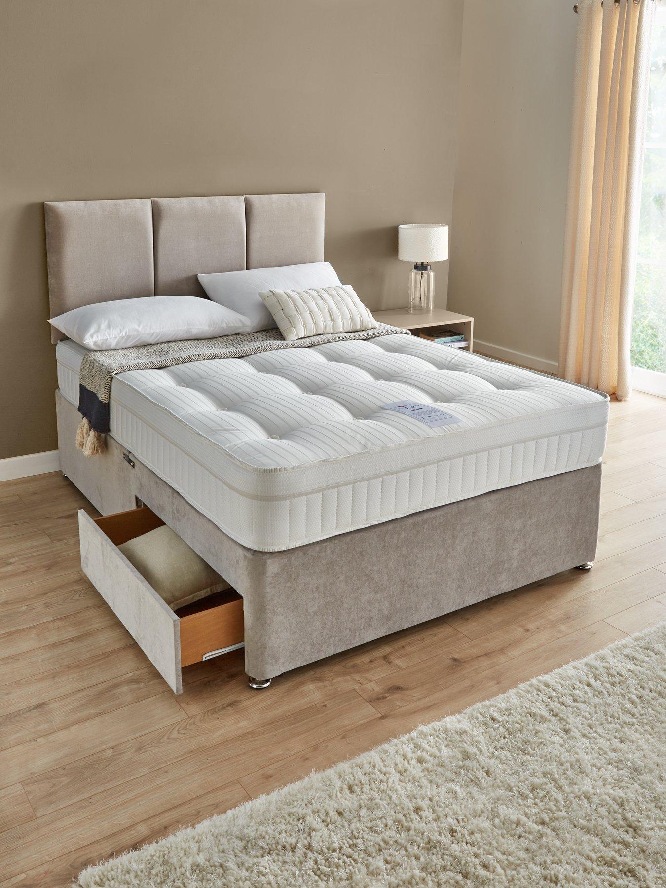 The Very Collection Sheridan Divan Base, Comfort Plus Mattress and Headboard - FSC® Certified