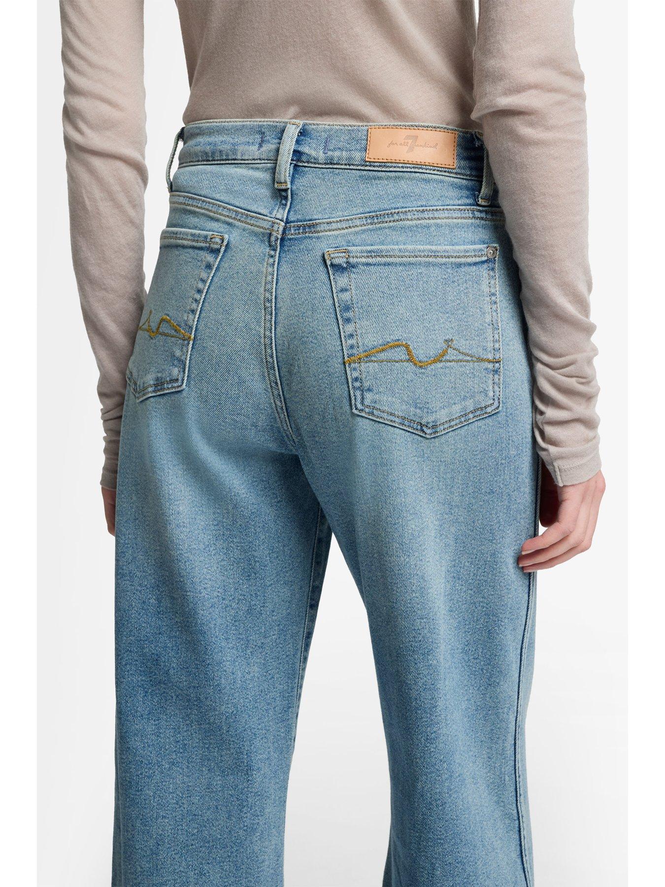 Image 3 of 6 of 7 FOR ALL MANKIND Lotta Amuse Me Wide Leg Jean - Light Blue