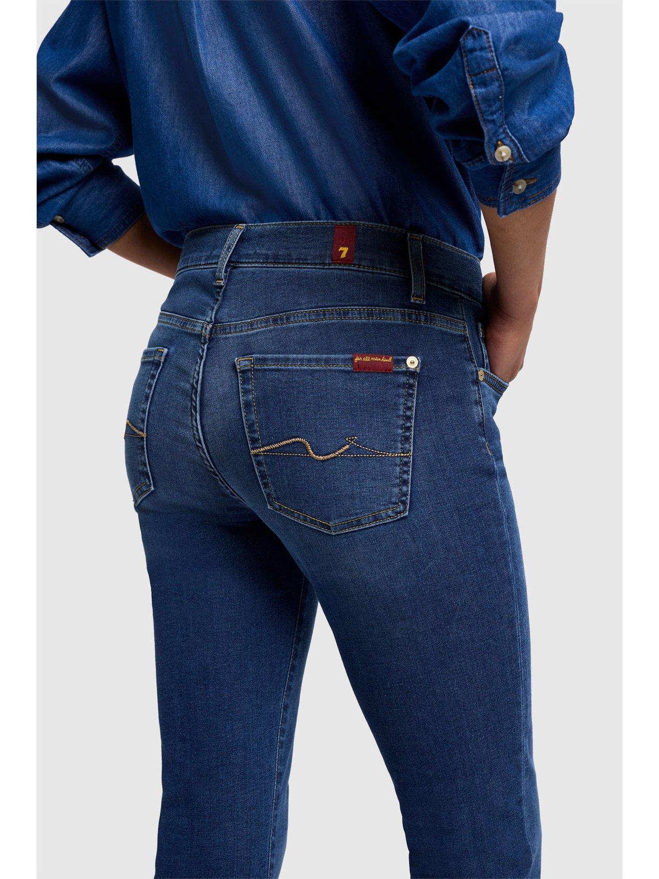 Image 2 of 5 of 7 FOR ALL MANKIND Bootcut Fit Bair Duchess Jeans - Mid Blue