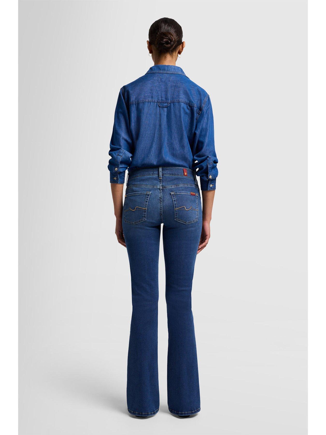 Image 4 of 5 of 7 FOR ALL MANKIND Bootcut Fit Bair Duchess Jeans - Mid Blue